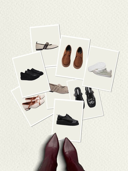 flat shoes, platform sneakers, casual loafers, fashion sneakers, ballet flats, pointed boots, bestseller push, minimalist, calm, trustworthy, neutral, brown